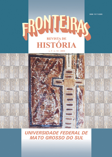 					Ver Vol. 7 Núm. 14 (2003): Fronteiras: Revista de História
				